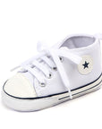 Baby Shoes Boy Girl Star Solid Sneaker Cotton Soft Anti-Slip Sole Newborn Infant First Walkers Toddler Casual Canvas Crib Shoes