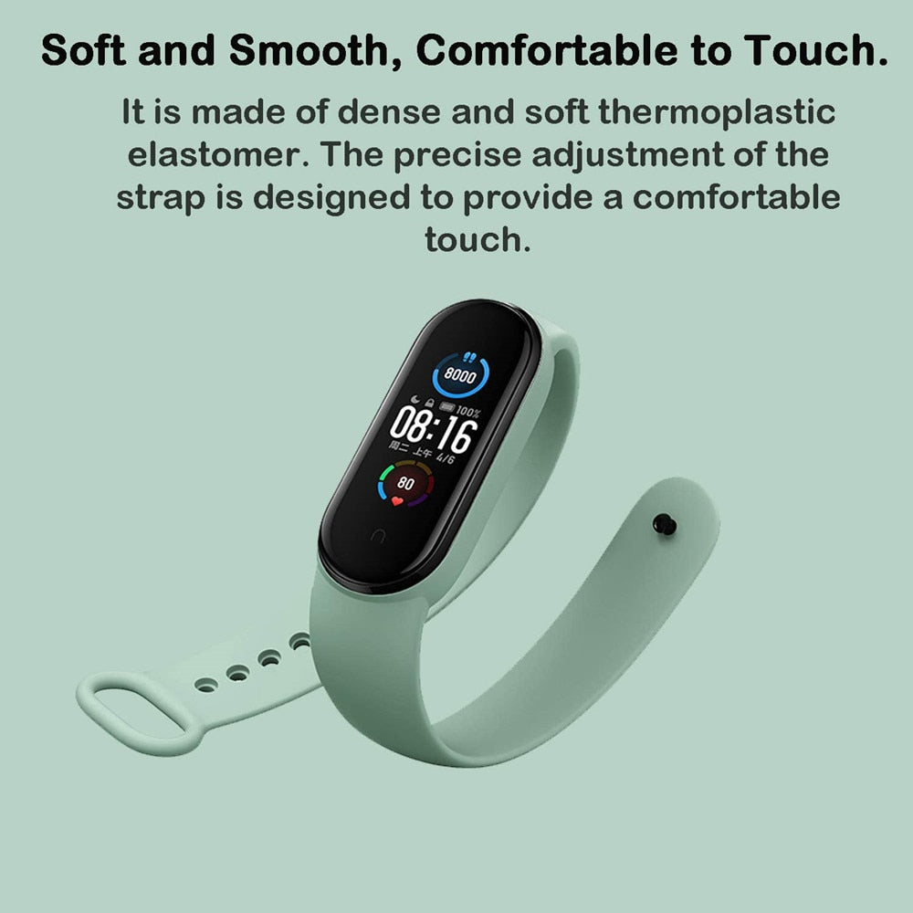 
  
  Strap for Xiaomi Mi Band 7 6 5 4 3 Sport Bracelet Watch Silicone Wrist Strap For Xiaomi Mi Band 7 3 4 5 bracelet Mi Band 7 Strap
  
