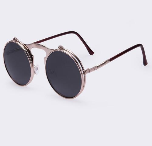 
  
  Round Designer Steam Punk Men Sunglasses
  
