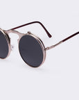 Round Designer Steam Punk Men Sunglasses