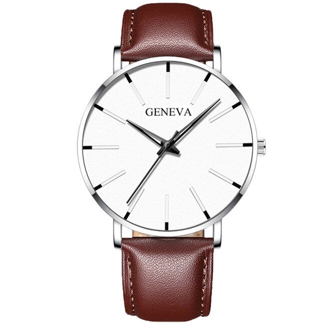 
  
  Minimalist Men's Fashion Ultra Thin Watches Simple Men Business Stainless Steel Mesh Belt Quartz Watch Relogio Masculino
  
