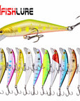 AFISHLURE Bass Wobblers Trout Fishing Lure  66mm/8g Minnow  Hard Baits Iscas Artificial Pesca Leurre