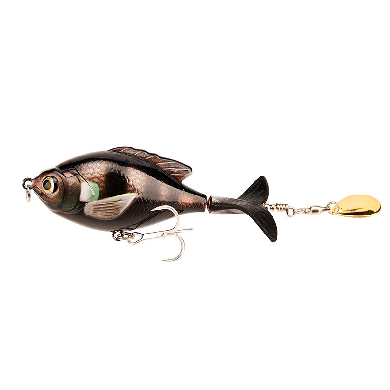 9.5cm/16.9g Propeller Rotating Tractor Fishing Bait Road Sub-Bait Floating Water Rock Chubby Water Surface Wave Climbing