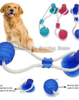 Interactive fun Pet toy with suction cup dog push toy with TPR ball Pet Tooth Cleaning,Chewing,Playing, IQ Treat Ball Puppy Toys