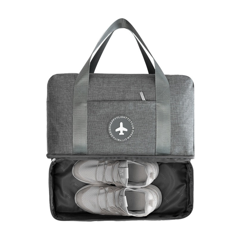 
  
  Portable Travel Bag Waterproof Travel Accessories Multifunctional Dry Wet Separation Storage Bag Soft Travel Duffle
  
