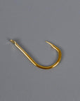 LEO 500pcs/box Multiple Sizes Golden Fishing Hooks Anti-corrosion Flat Head Barbed