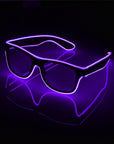 Voice control EL Wire LED Glasses Glowing Party Supplies Lighting Novelty Gift Bright Light Festival Party Glow Sunglasses