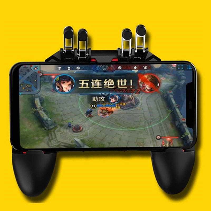 
  
  Pubg Game Gamepad AK66 For Mobile Phone Shooter Trigger Fire Button Game Controller Joystick Metal Trigger
  
