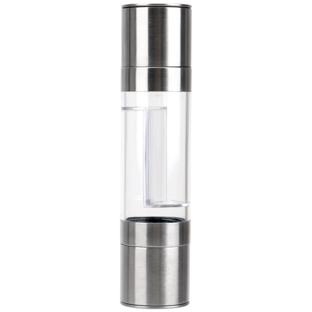 
  
  Pepper Grinder 2 in 1 Stainless Steel Manual Salt Pepper Mill Grinder Seasoning Grinding for Cooking Restaurants
  
