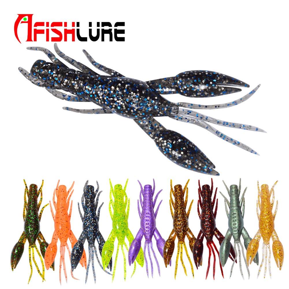 
  
  AFISHLURE 4pcs/lot  AR-14 hammer Crab clamp Shrimp 80mm 5.5g claw Bait artificial lure sauce green bait Swimbait Fake
  
