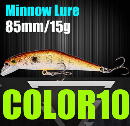 AFISHLURE Fishing Lure Wobblers Trout  85mm/15g Minnow  Hard Baits Iscas Artificial Pesca Leurre