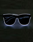 Voice control EL Wire LED Glasses Glowing Party Supplies Lighting Novelty Gift Bright Light Festival Party Glow Sunglasses