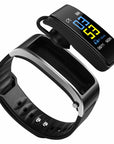 Y3 PLUS Bluetooth Headset Smart Bracelet 2 in 1 watch with earbuds Wristband health monitoring Sports Earphone and Mic