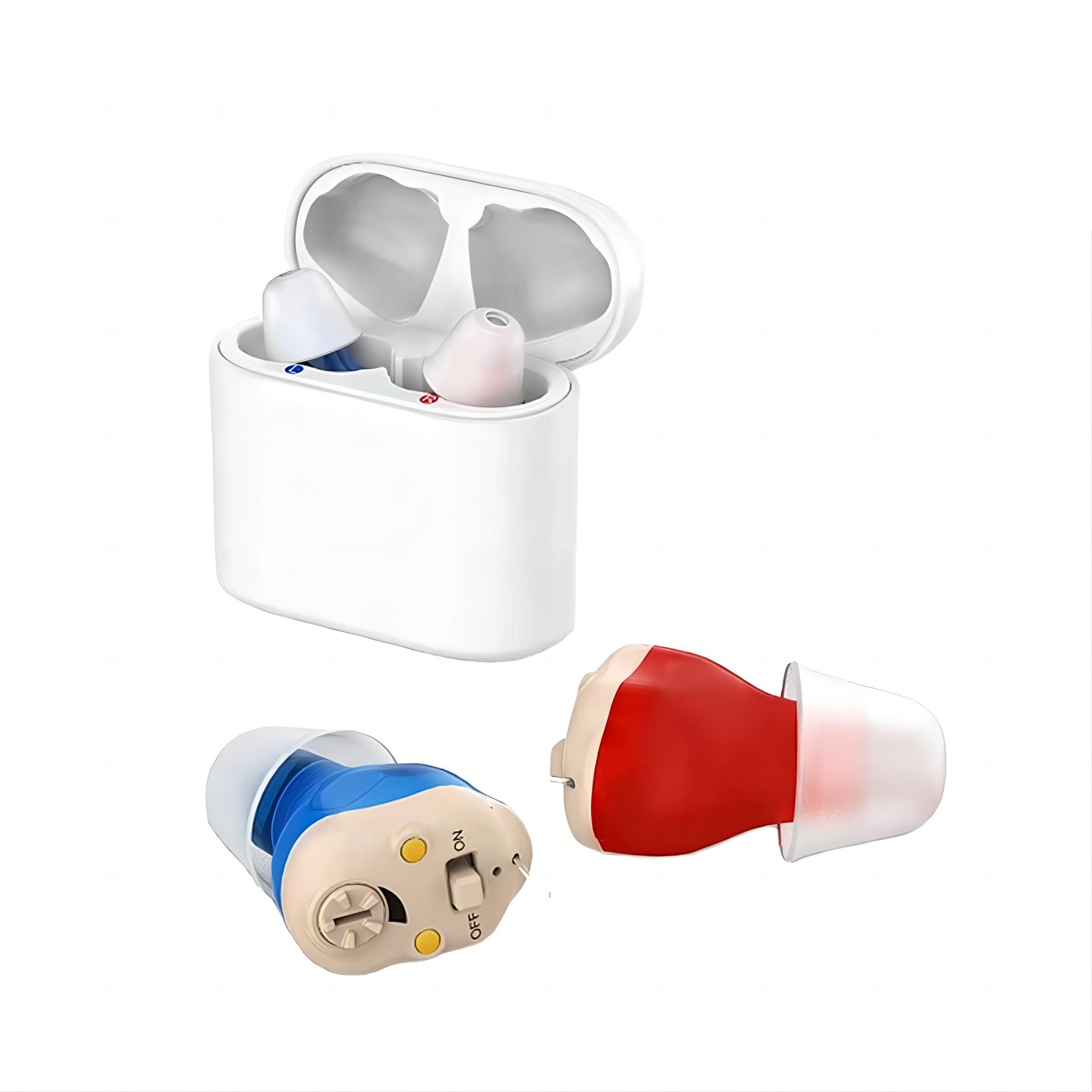 
  
  Rechargeable sound amplifier for elderly hearing aids
  
