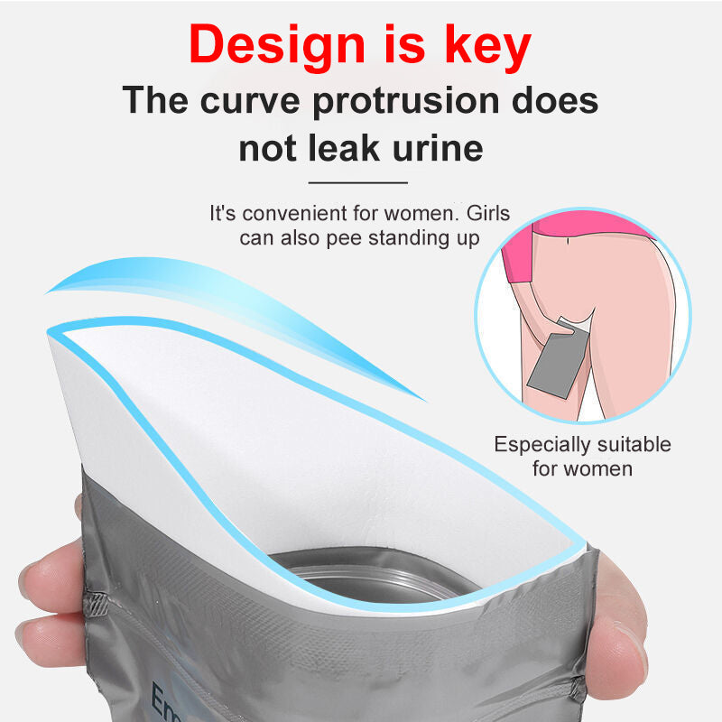 4pcs Outdoor Emergency Urinate Bags 700ml Easy Take Piss Bags Travel Mini Mobile Toilet for Baby Women Men Vomit Bag