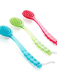 Bath Brush Back Body Bath Shower Sponge Scrubber Brushes With Handle Exfoliating Scrub Skin Massager Exfoliation Bathroom Brush