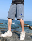 Ice Silk Shorts Mens Summer Thin Outwear Quick Drying Casual Pants Mens Five Point Trend Beach Basketball Sports Pants