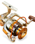 Yumoshi Metal Spool Spinning Fishing Reel Carretilha Pesca Wheel 12-Ball Bearing