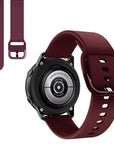 Suitable for Samsung Galaxy Watch Active2 Solid Color Silicone Strap 20/22mm Universal Strap