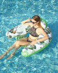 Swimming Pool Inflatable Floating Drainage Floating Bed for Adults and Children Swimming Pool Floating Chair U-Shaped Recliner