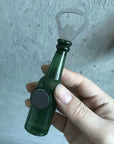 Retro Creative Personality Mini Beer Bottle Opener Home Drink Bottle Opener Refrigerator Stick Bar Magnetic Stickers Decoration