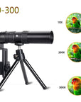 Outdoor Tactical Military Metal Monocular Telescope 10-300 Zoom Monocular Camp Hike Hunting Fishing Pocket Tool