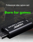 USB 2.0 HD Video Capture Card Video Capture Usb To Hdmi Game Live Capture Device