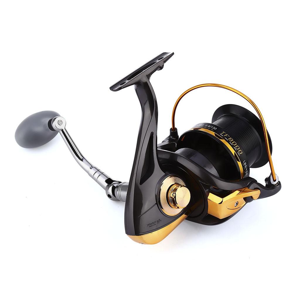 
  
  YUMOSHI Fishing Reel 12 + 1 Ball Bearings Aluminum Alloy Spool Coil Wheel  Fishing Reels 8000 / 9000 Series
  
