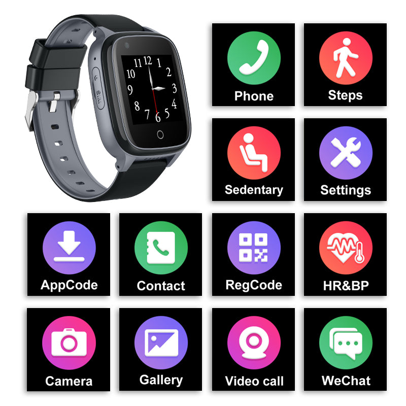 
  
  D32 Elderly Positioning Phone Watch 4G Anti-Lost Waterproof Smart Phone Watch With GPS Positioning
  
