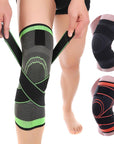 Sports Pressure Knee Pads Running and Cycling Basketball Straps Knee Pads Breathable Wrapping Knee Pads 3D Pressure Knee Pads