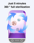 UV Face Mask Sterilizer Box Anti Bacteria Ultraviolet Ray Disinfection for Jewelry Watch Phone Charging Multifunctional Box