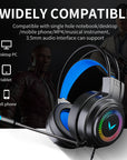 Computer Headset 7.1 Channel Wired Headset G58 Head-Mounted Game With Microphone Headset