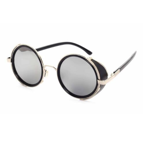 Retro Steampunk Sunglasses Round Designer