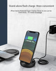 10W 7 in 1 Wireless Smart Desk Charging Dock Station Fast Charge Multifuntional Mobile Phone Watch Headsets Charging Station