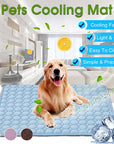 Dog Mat Cooling Summer Pad Mat For Dogs Cat Blanket Sofa Breathable Pet Dog Bed Summer Washable For Small Medium Large Dogs Car