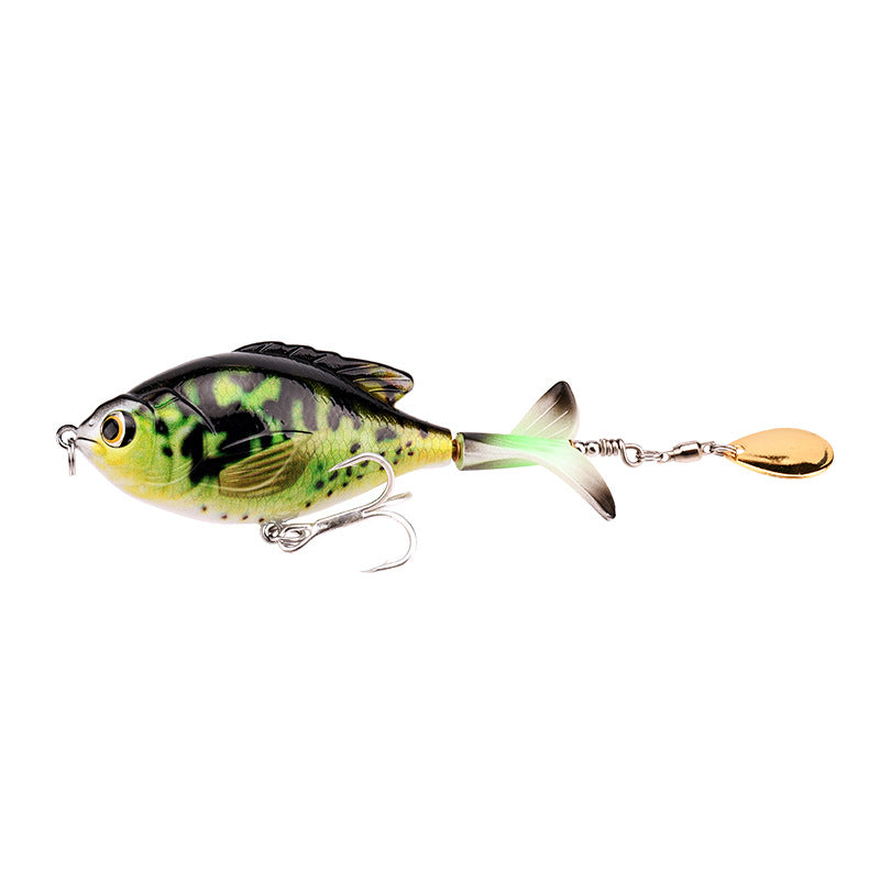 9.5cm/16.9g Propeller Rotating Tractor Fishing Bait Road Sub-Bait Floating Water Rock Chubby Water Surface Wave Climbing
