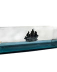 Black Pearl Pirate Ship Cruise Fluid Drift Bottle Will Never Turn Over Desktop Gift Decompression Decorative Ornaments