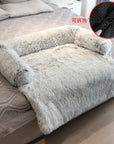 Winter Large Dog Sofa Bed with Zipper Dogs Bed Removable Cover Plush Kennel Cat Beds Mats House Sofa Bed Mat for Large Dog