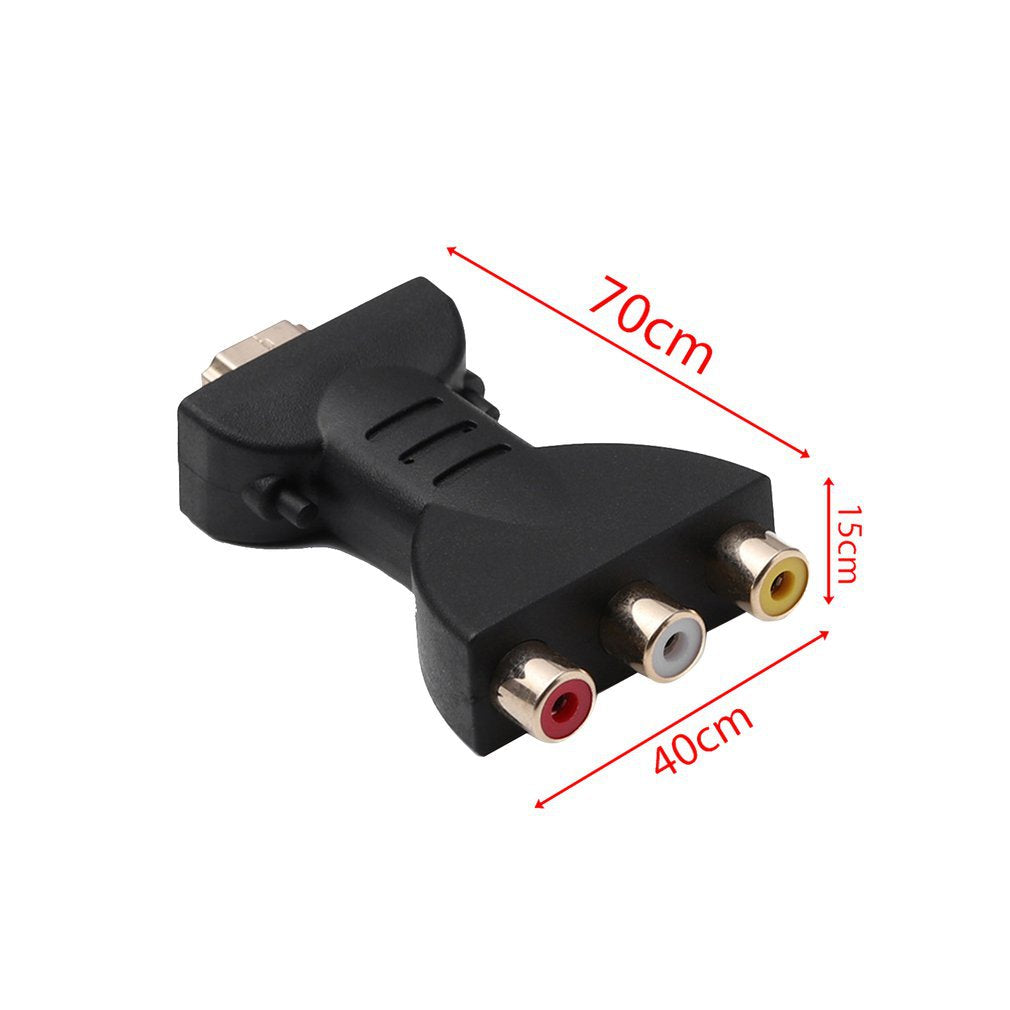 
  
  HDMI to RCA Adapter HDMI to 3RCA Converter HDMI to Old TV Lotus Head HDMI I Adapter
  
