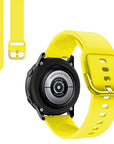 Suitable for Samsung Galaxy Watch Active2 Solid Color Silicone Strap 20/22mm Universal Strap