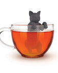 1pc Cat Reusable Silicone Tea Infuser Creative Cut Cat Tea Strainer Leaf Herbal Spice Filter Strainers Reusable Filter Tea Set