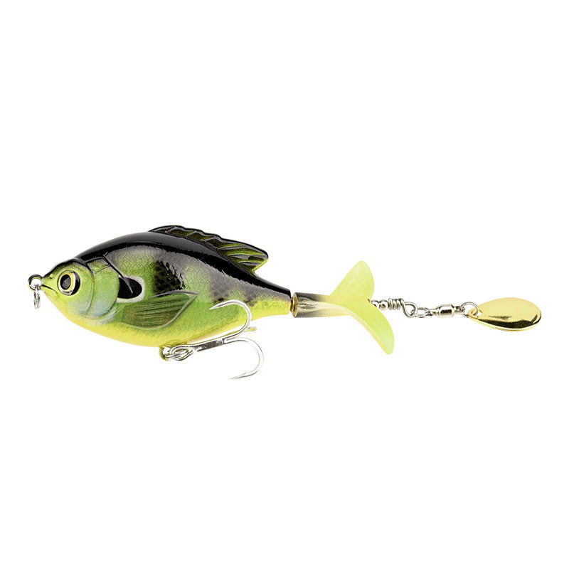 9.5cm/16.9g Propeller Rotating Tractor Fishing Bait Road Sub-Bait Floating Water Rock Chubby Water Surface Wave Climbing