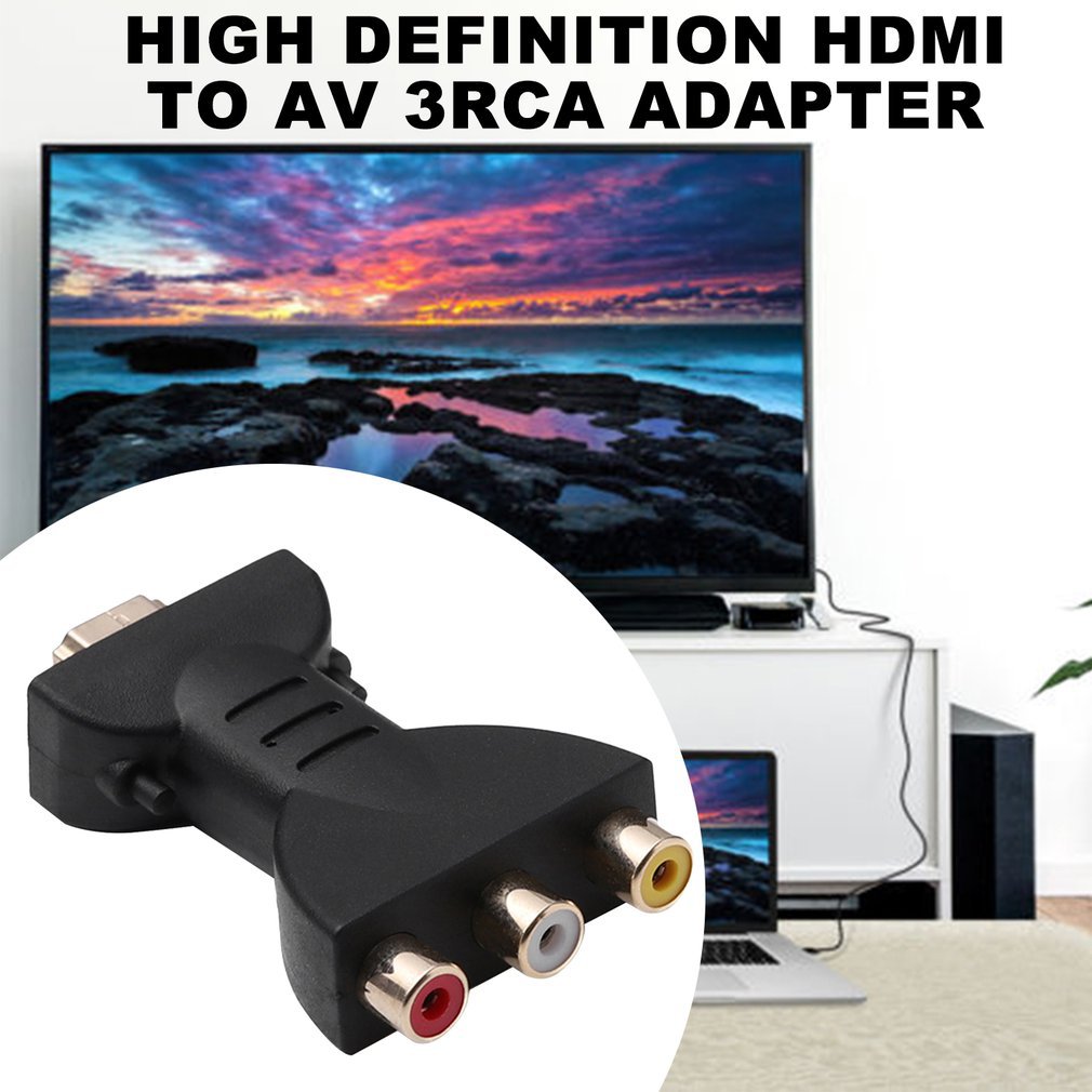 HDMI to RCA Adapter HDMI to 3RCA Converter HDMI to Old TV Lotus Head HDMI I Adapter