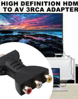 HDMI to RCA Adapter HDMI to 3RCA Converter HDMI to Old TV Lotus Head HDMI I Adapter