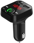 B2 Car MP3 Bluetooth Hands-Free Car Player FM Transmitter Car Charger Receiver