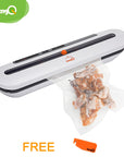 saengQ Best Vacuum Food Sealer 220V/110V Automatic Commercial Household Food Vacuum Sealer Packaging Machine Include 5Pcs Bags