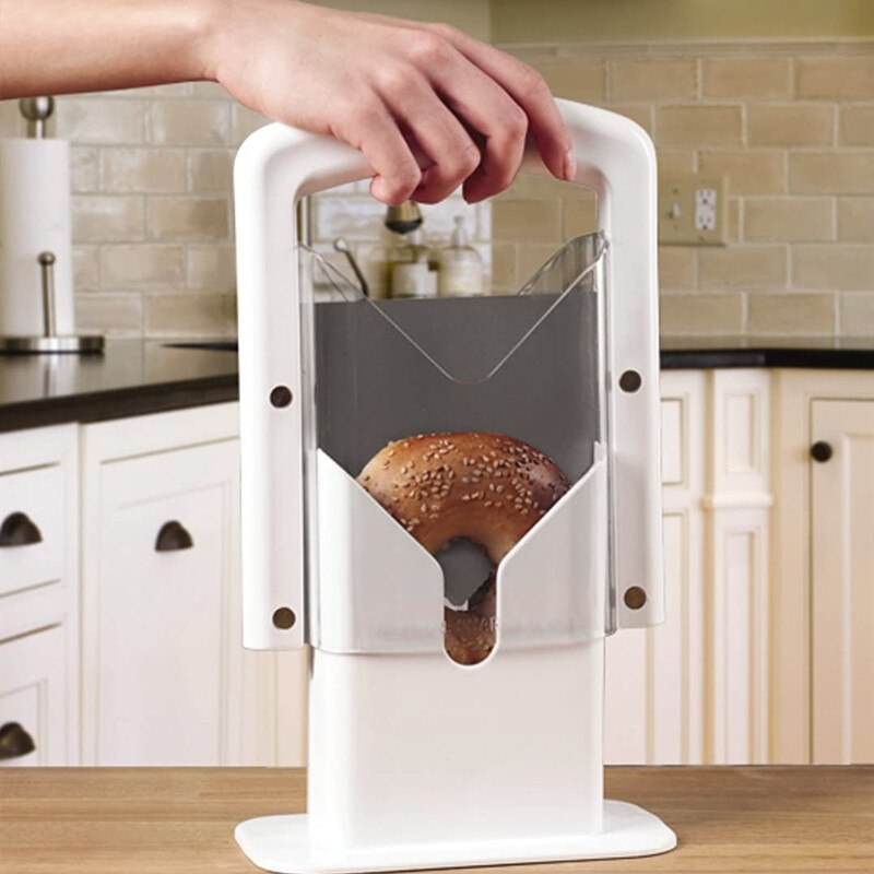 
  
  Bagel Guillotine Slicer Bagel Slicer Baking Tools Kitchen Tools
  
