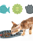 Fish Shape Silicone Bowl Dog Lick Mat Slow Feeding Food Bowl For Small Medium Dogs Puppy Cat Treat Feeder Dispenser Pet Supplies