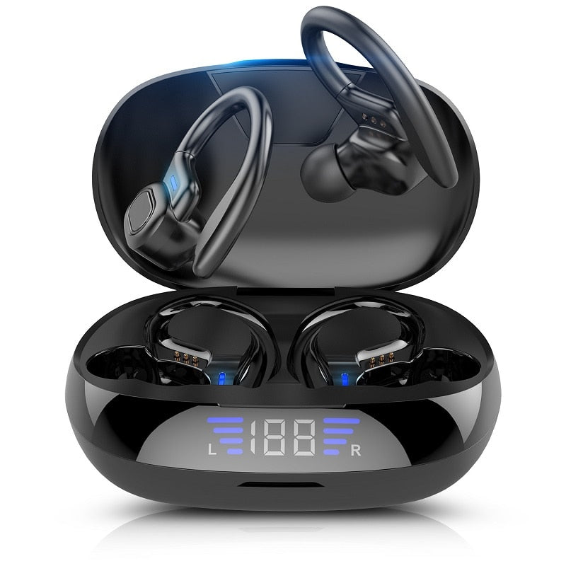 
  
  TWS  VV2  Bluetooth Earphones With Microphones Sport Ear Hook LED Display Wireless Headphones HiFi Stereo Earbuds Waterproof Headsets
  
