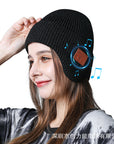 Wireless 5.0 Bluetooth Headset Cap Outdoor Warm Music Wrap Ear Cap